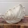 White leaf bowl ornament Image 2