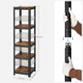 Heavy Duty Garage Shelving Set of 2 5 Tier Storage Shelves Metal Shelving Unit Warehouse Storage Rack Image 4