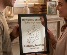 Custom "Where We Got Engaged" Mirror Frame