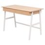 Writing Desk 110x55x75 cm Oak and White Image 2