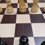 Wooden chess pieces french knight Image 2