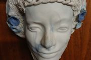 Margaret MacDonald bisque head wall vase