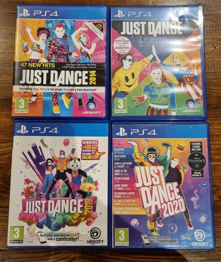 4 Just Dance PS4 games and Move Controllers