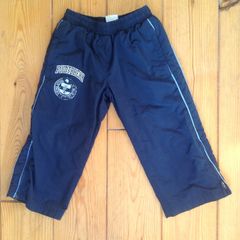 Navy Lined Tacksuit Bottoms