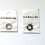 Spike Hoop Earring Stainless Steel Men Women Classic Earrings Steel Magnetic Non-piercing Ear Clips Black & White Image 4
