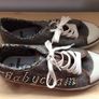 Ladies Babycham canvas trainers pumps size 7 Eu 40 Image 2