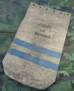 WW2 (1942) RAF militaria  Kit Bag with Original D Lock and Padlock