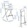 1 x Ikea Bar Stool & Cushion Image 2