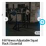 Squat rack and flat bench Image 4