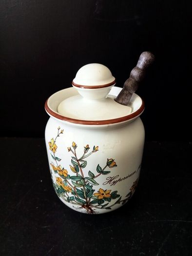 Villeroy & Boch Botanica Mustard Jar and Spoon