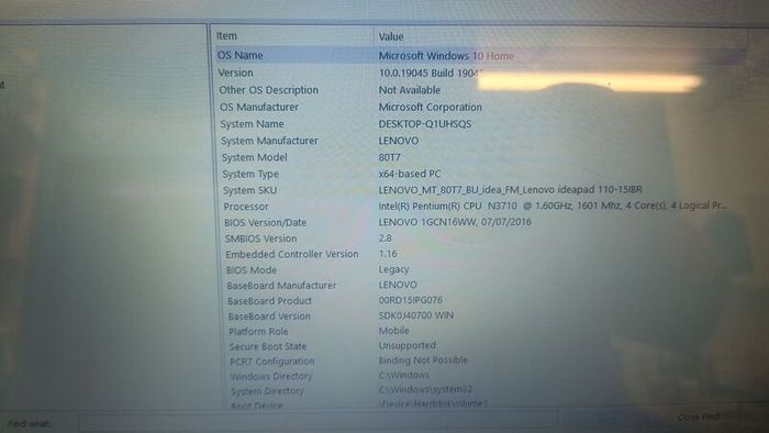 Lenovo 110 Windows 10 mint condition