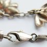 Vintage 925 Sterling Silver charm bracelet with flower charms Image 4