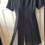Ted baker black and white Ciena crepe pleated cocktail swing dress Image 3