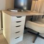 Ikea Lagkapten / Alex Desk, White Image 3