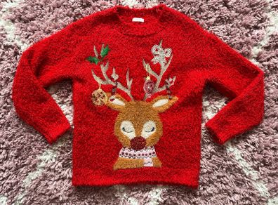 Next Girls Sequined Christmas Jumper 7 Years