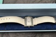 Newbridge White Leather Strap Watch
