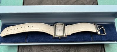 Newbridge White Leather Strap Watch