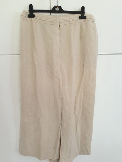 Full length Linen-mix straight skirt from ARIA