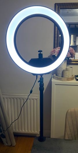 Elgato ring light with adjustable desk mount stand