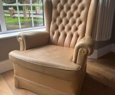 Leather armchair