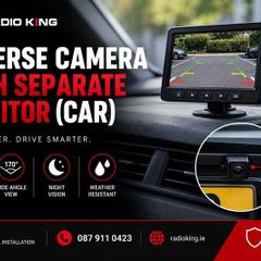 Reverse Camera with Separate Monitor (Car) | Professional Installation Dublin