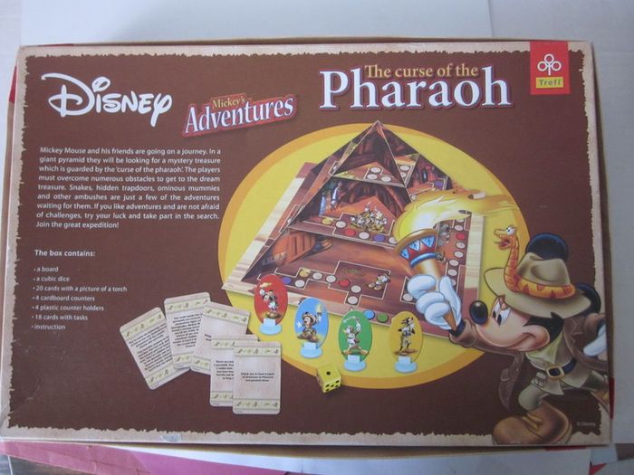Disney Mickey's Adventures The Curse of the Pharaoh Spatial Board Game