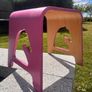 kids pink unicorn stool Image 3
