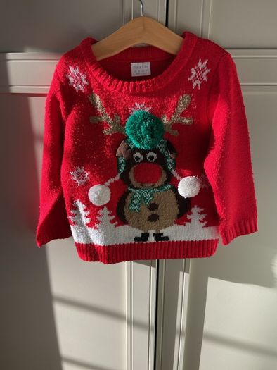 Reindeer Pom Pom  christmas jumper