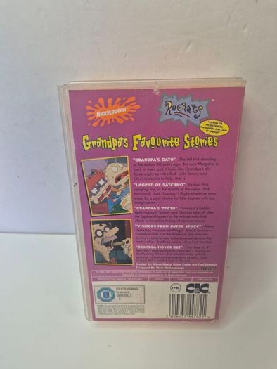 Rugrats: Grandpa's Favourite Stories VHS (Orange Tape)  Tested & Mould-Free