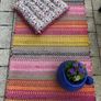 Hemtex Swedish 100% Cotton Woven Rug - Boho Scandi Balcony/Hallway  (70cm x 123cm) Image 2