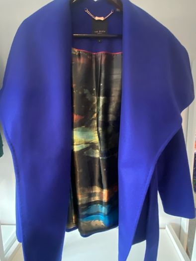 Ted Baker - Lorili Short Wrap Coat - Purple Blue - Size 3