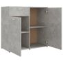 Sideboard Concerte Grey 160x36x75 cm Chipboard Image 7