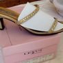 Gold kitten heel sandal Image 3