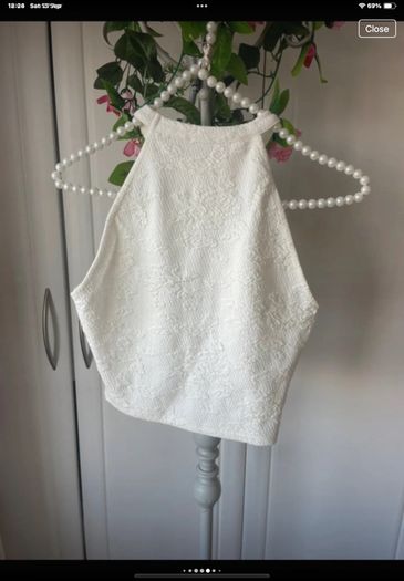 top Bnwt size 10 cream top river island