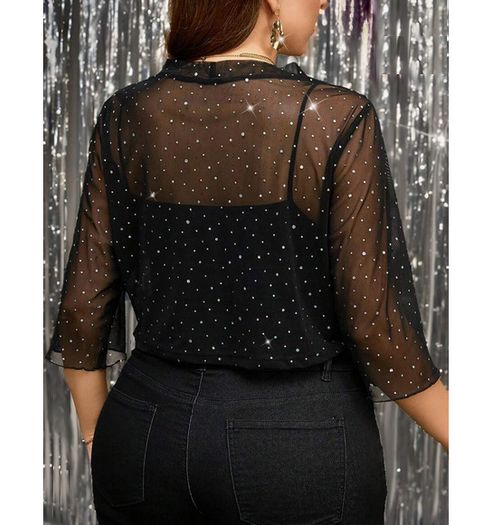 Sparkly Black Bolero Jacket size 20