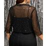 Sparkly Black Bolero Jacket size 20 Image 3