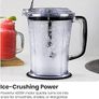 2-in-1 Food Processor and Portable Blender with 400W Motor, 2-Tiered Blade System, Ice Crusher - Ideal for Smoothies, Purees, Chopped Vegetables and More - Large and Small Jars, Pulse Function Image 5