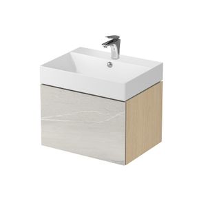 Cersanit Wall Hung Vanity Unit "Lake stone" + Washbasin 60cm