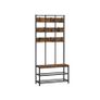Coat Rack Vintage Brown-Black Image 2