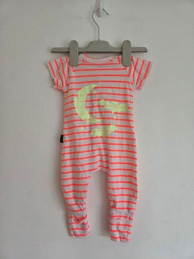 0-3m, 2 Way Zip Up Bonds Wondersuit Sleepsuit - Glow in The Dark