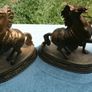 A Pair Of Antique  Marly Horses 7" X 8,4" Image 10