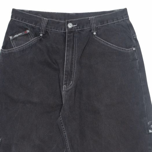 Karl Kani mens cargo jean Shorts in black