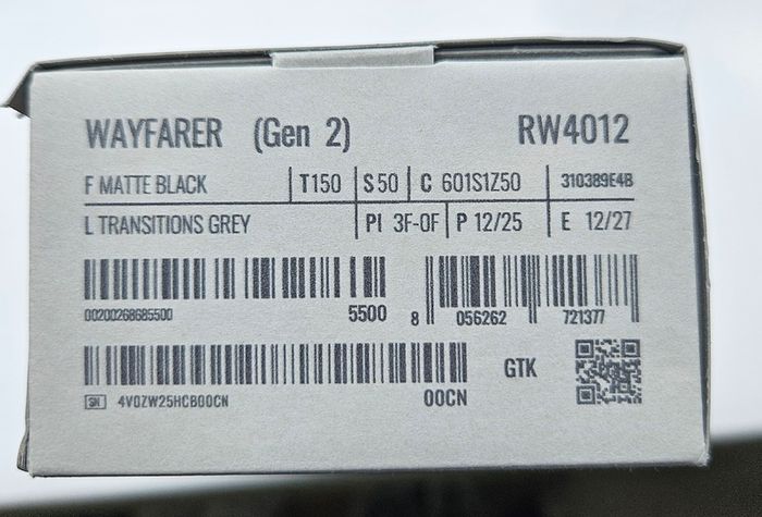 Ray Ban Meta 2 Wayfarer Transitions