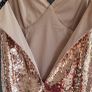 boohoo rose gold sequinced dress Sz 6UK (Fit 8UK) Image 10
