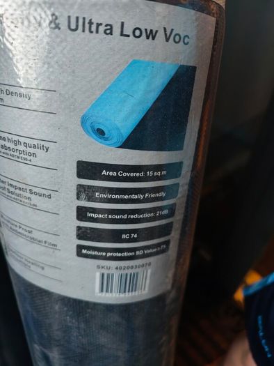 Acoustic Blue Plus flooring Underlay