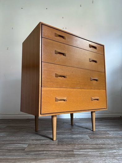 Vintage Retro Mid Century Stag Chest of Drawers