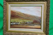 Beautiful Vintage Oil Painting "Carlingford Lough" (1991) by Dublin Artist L. Rothwell  Framed