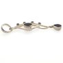 Vintage 925 Sterling Silver & Dark Smoky Quartz Pendant Image 6