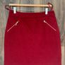 Beautiful Soft Dark Red Mini Skirt: Size 10 - lovely for Christmas, work or play Image 4