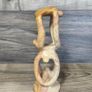X1 Vintage Gymnastic Olympic Human Tower Figurine Stone White Sculpture Art Image 6